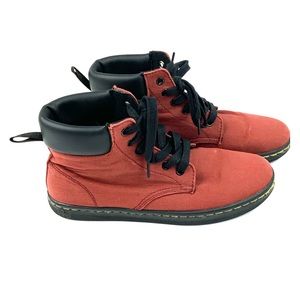 DR. MARTENS MAELLY Canvas Women’s Cherry Red Boots